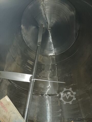 Storage tank Insulated 50m3 stainless steel tank with heating jacket and agitator