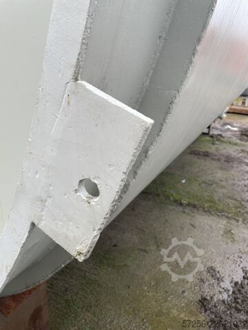 Storage tank Insulated 50m3 stainless steel tank with heating jacket and agitator