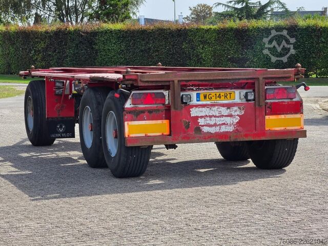 Containertransport Pacton 2822 C-2 3 assige pacton container aanhanger me...