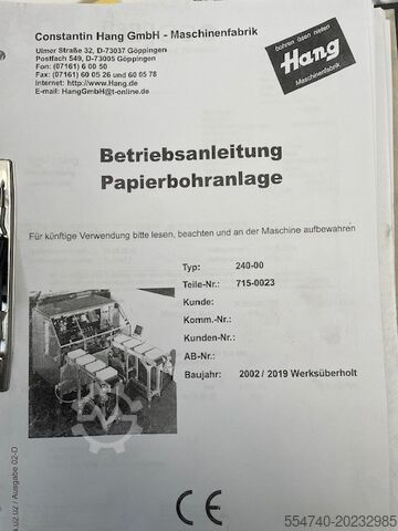 Papierbohrer Hang paperdrill 240-00