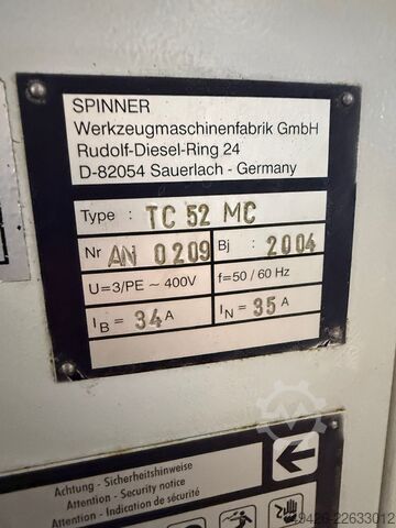 CNC-Drehmaschine Spinner TC52 MC