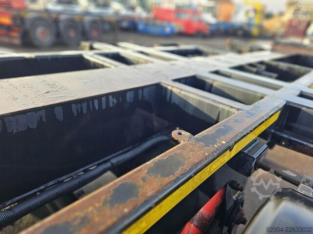 Container transport OZGUL /GA08XS1 / 2 X EXTENDIBLE CHASSIS /GERMAN TRAIL...