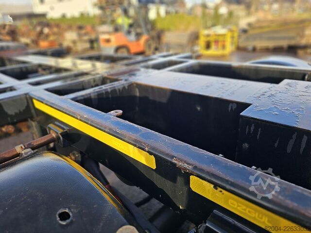 Container transport OZGUL /GA08XS1 / 2 X EXTENDIBLE CHASSIS /GERMAN TRAIL...