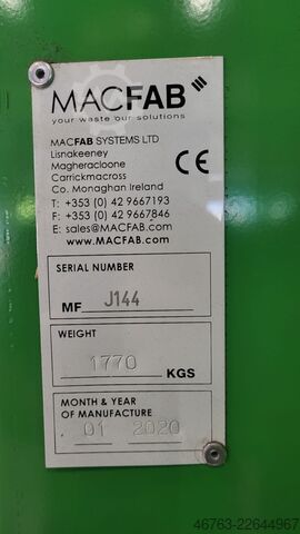 Bale press MACFAB Systems Ltd BMF650 Auto HT RAL - MM9.8