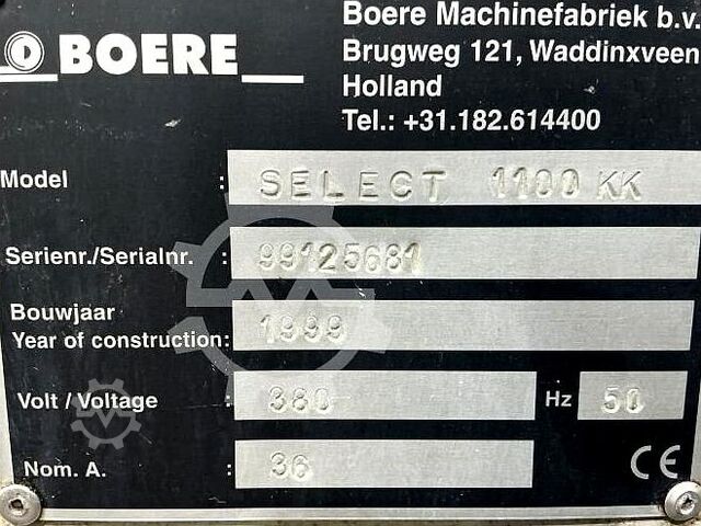 Breitbandschleifmaschinen Boere Select 1100 KK 1999 Boere Select 1100 KK