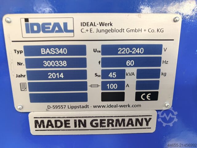 Bandsägeblatt-Schweißmaschine Ideal BAS 340