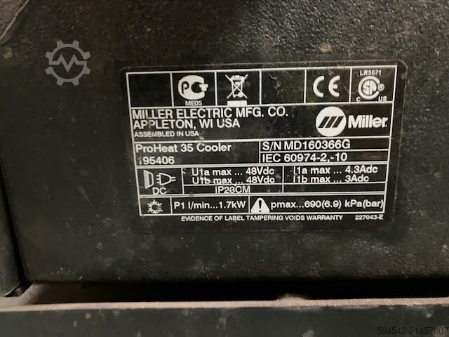 Welding set Miller Proheat 35 Wassergekühltes Induktionssys