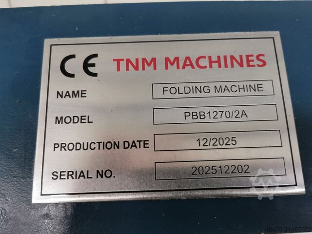 Manual pressbrake TNM PBB1270/2