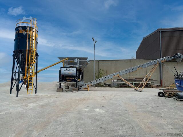Mobile Concrete Batching Plant FABO Mobile Concrete Batching Plant 30 m3/h Mobile Concrete Batching Plant