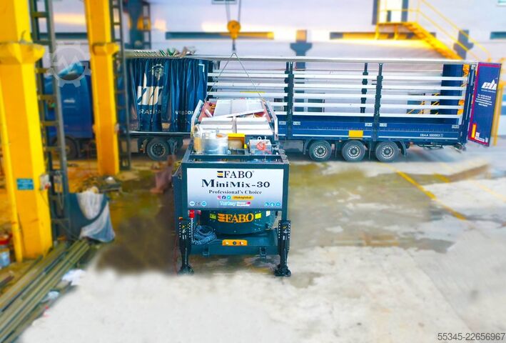 Mobile Concrete Batching Plant FABO Mobile Concrete Batching Plant 30 m3/h Mobile Concrete Batching Plant