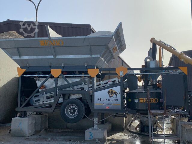 Mobile Concrete Batching Plant FABO Mobile Concrete Batching Plant 30 m3/h Mobile Concrete Batching Plant