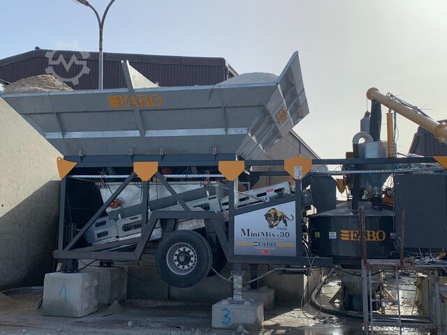 Mobile Concrete Batching Plant FABO Mobile Concrete Batching Plant 30 m3/h Mobile Concrete Batching Plant