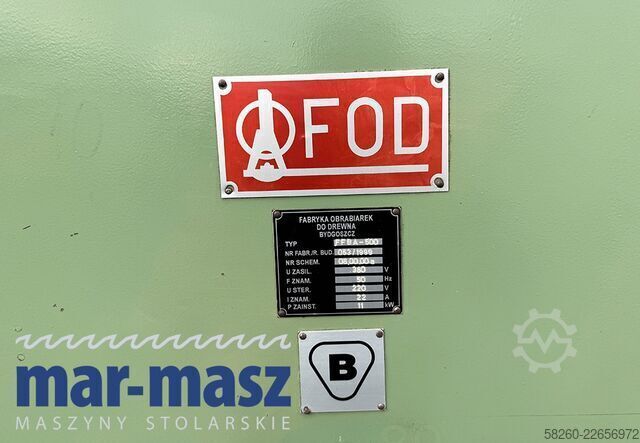 Profile milling machine for profiles FOD BYDGOSZCZ* FFBA-500 do sztachet / do zacięć węgłowy
