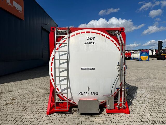 Tank container Van Hool 20FT SWAP BODY / 30.600L / 3 comp (7.500L + 15...