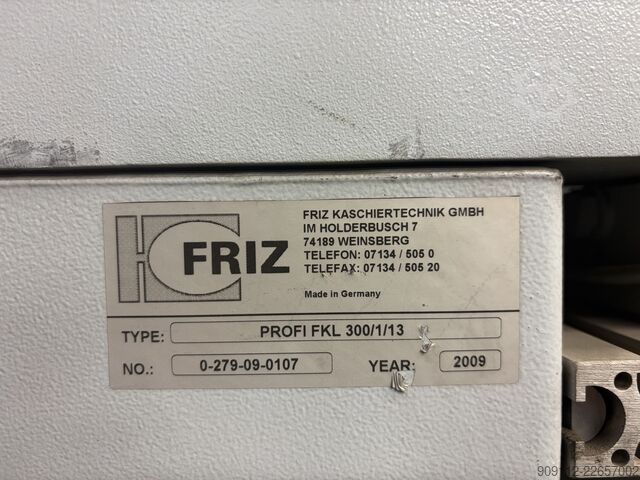 Laminating/mounting machines FRIZ Kaschiertechnik GmbH Profiline FLW 300 + FKL 300