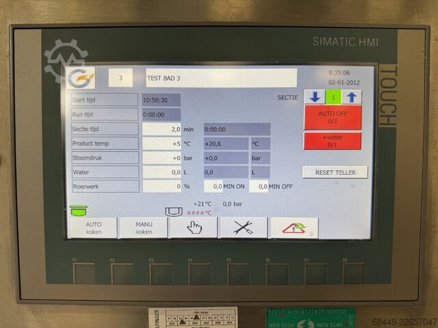 Horizontaler Prozesskessel, Kippko 1200L Berief Horizontale procesketel, Kippko 1200L