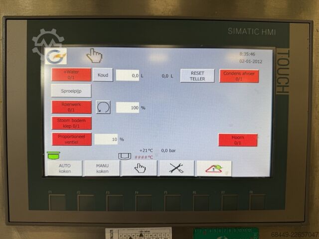 Horizontaler Prozesskessel, Kippko 1200L Berief Horizontale procesketel, Kippko 1200L