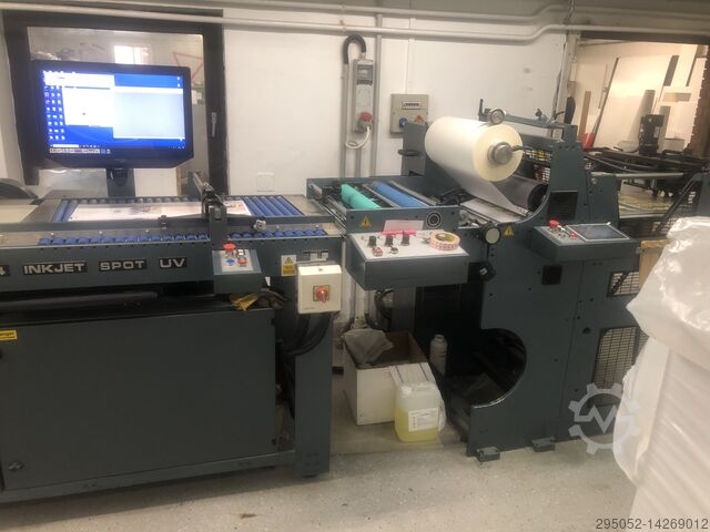 Kaschiermaschine mit Inline-Spot-UV Autobond Autobond Micro 52 TH-SUV