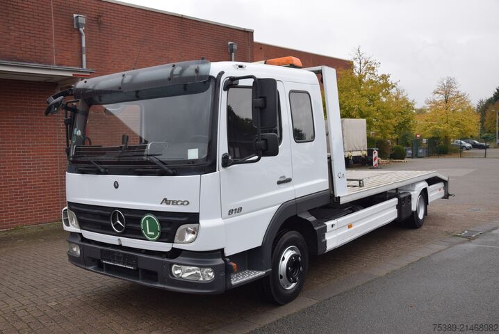 Car carrier van Mercedes-Benz Atego 818 Abschepp. Seilwinde AHK Klima Liege