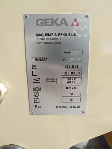 Section steel shear GEKA Minicrop 45