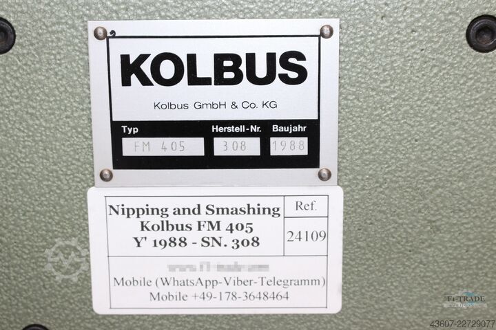 Nipping and Smashing Kolbus FM 405 - AB 370