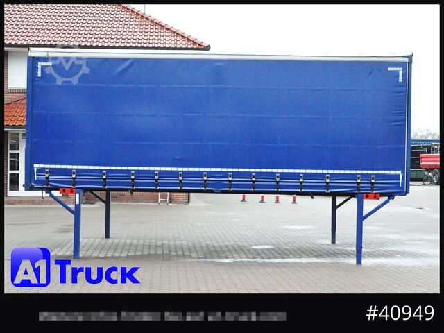 Wechselbrücke mit Pritsche & Plane KRONE Wechselbrücke 7,45, Code XL, Bordwand, neue Plane