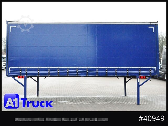 Wechselbrücke mit Pritsche & Plane KRONE Wechselbrücke 7,45, Code XL, Bordwand, neue Plane