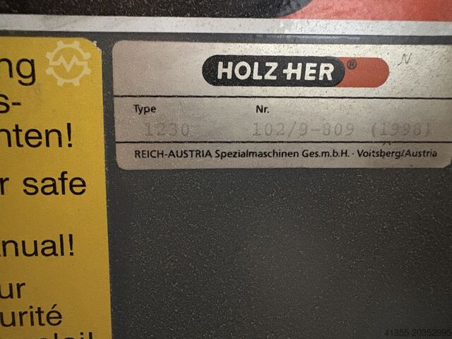 Plattensäge stehend HOLZ-HER 1230 Super Cut mit Vorritzer