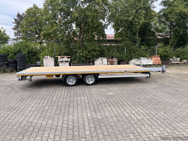 Open trailer Möslein THT 14-G 7,20 ausziehbar  13,9 t Tandemanhänger- Tieflader, ausziehbar