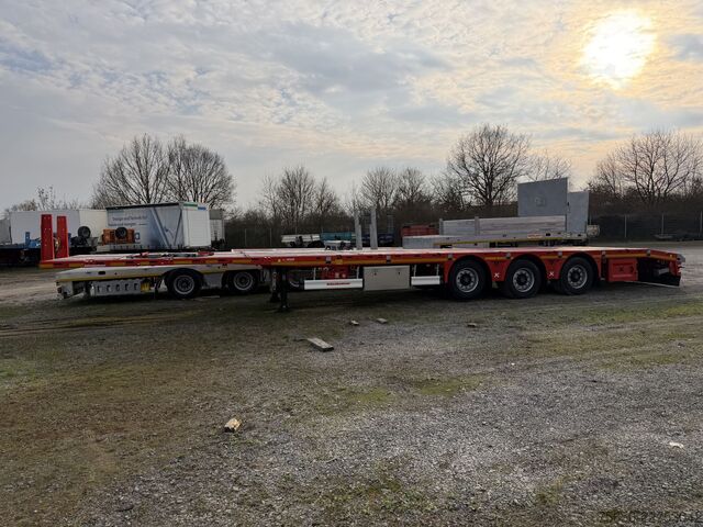 Low loader semitrailer Kässbohrer LB3E  3 Achs Mega Satteltieflader, Jumbo, Wenig Benutzt