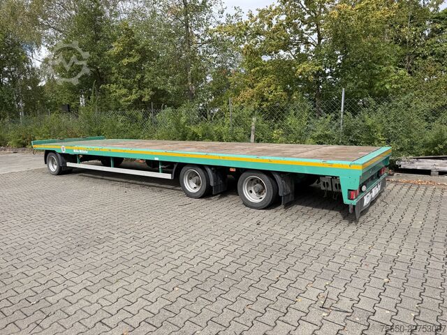 Low loader trailer Müller-Mitteltal TP 24,0  3 Achs Jumbo Prischen 9,40 m, Wenig Benutzt