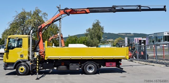 Truck mounted crane MAN TGL 12.220 Kipper 5,05 m + PK 8501 B *TOPZUSTAND