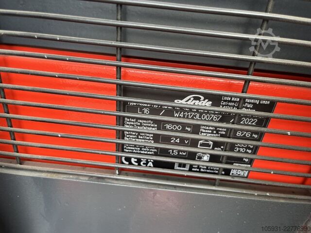 Pedestrian Stacker Linde L16