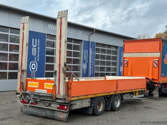 LKW mit Pritsche & Plane MERCEDES-BENZ Actros 4x2 Pritsche Plane Laderampe + Anhänger