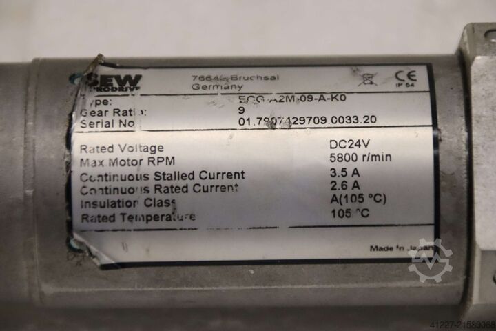 Gleichstrom Getriebemotor 24 V SEW Eurodrive ECG-A2M-09-A-K0