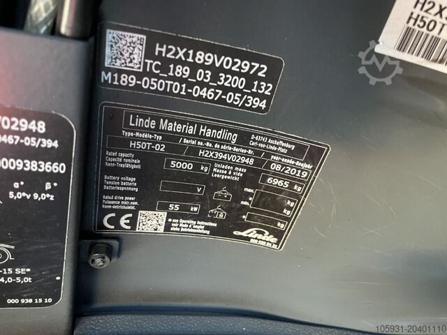 Treibgasstapler Linde H50T-02