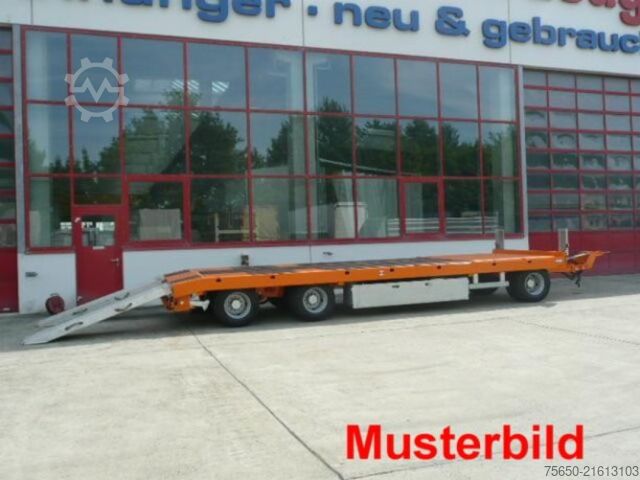Tieflader Anhänger Möslein T 3-P9,2 OR  3 Achs Tieflader gerader Ladefläche 9 m, Neufahrzeug