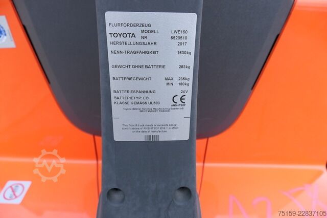 Niederhubwagen bt LWE 160 Batterie 17/2026