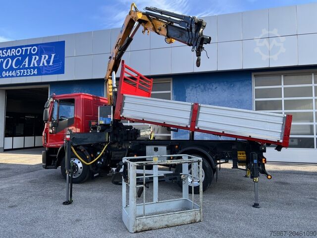 Dreiseitenkipper mit Kran Iveco Eurocargo 140e25
