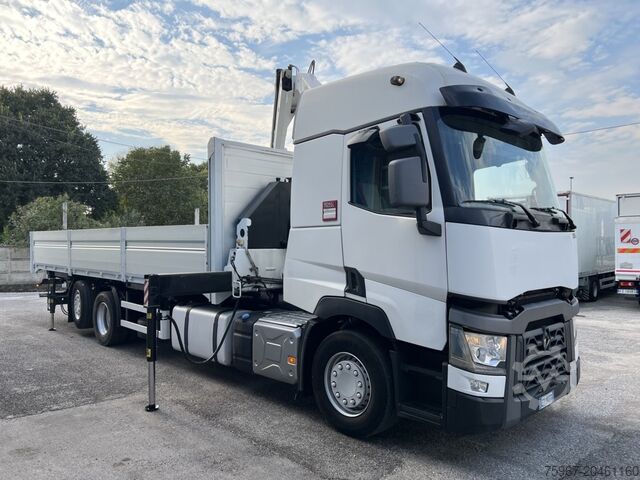 LKW mit festem Aufbau und Kran Renault T 460
