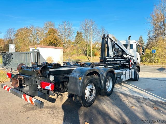 Autokran MAN TGS 26.400 6x2 Abrollkipper KRAN FUNK lift/lenk