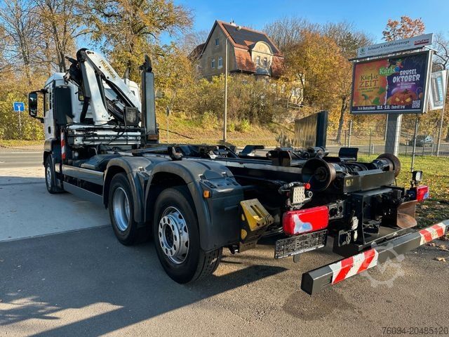 Autokran MAN TGS 26.400 6x2 Abrollkipper KRAN FUNK lift/lenk