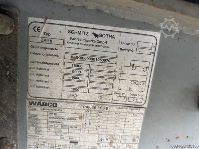 Dreiseitenkipper Anhänger SCHMITZ CARGOBULL ZKI 18 Tandem 3-Seitenkipper