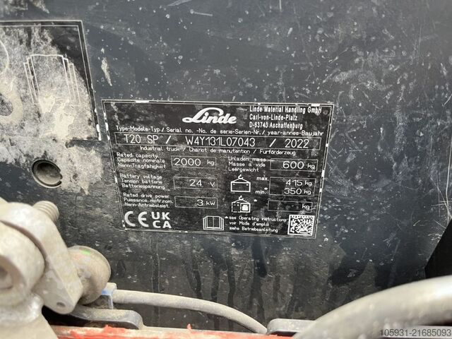 Electric Pallet Truck Linde T20SP