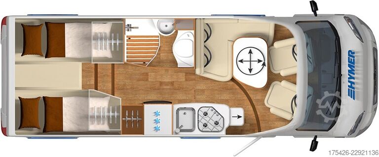 Teilintegriertes Wohnmobil HYMER/ERIBA Exsis-t 588 *Komfort-Line Paket*SAT + TV*