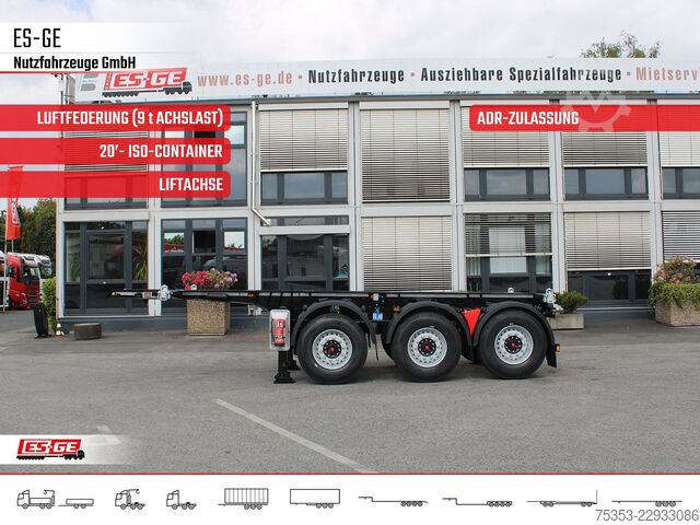 Swap body semitrailer KÖGEL 3-Achs-Containerchassis 20'