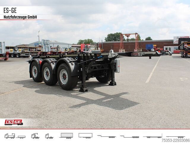 Swap body semitrailer KÖGEL 3-Achs-Containerchassis 20'