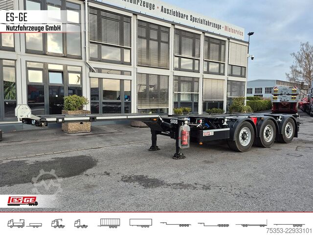 Swap body semitrailer KÖGEL PORT 45 TRIPLEX Containerchassis