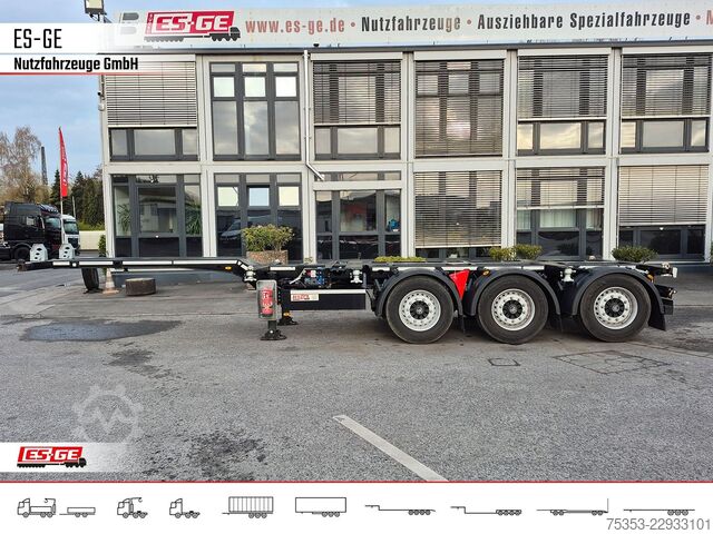 Swap body semitrailer KÖGEL PORT 45 TRIPLEX Containerchassis