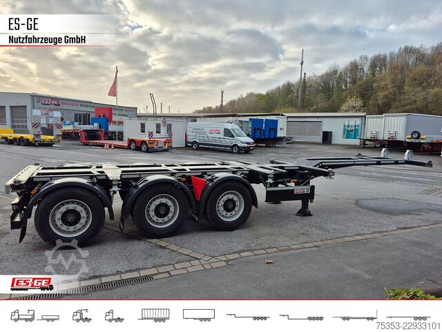 Swap body semitrailer KÖGEL PORT 45 TRIPLEX Containerchassis